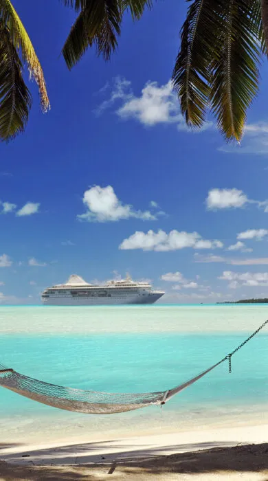 Luxury cruise ship at sea with Travel Adventures Unlimited, offering premium amenities, ocean views, and world-class travel experiences