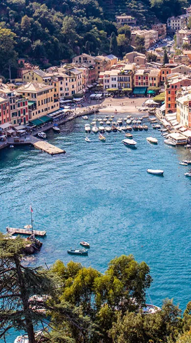 Global travel destinations collage, ideal for showcasing luxury vacations and curated worldwide experiences