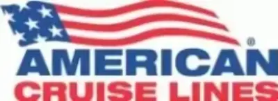American Cruise Lines logo featuring red and blue wave design with bold text