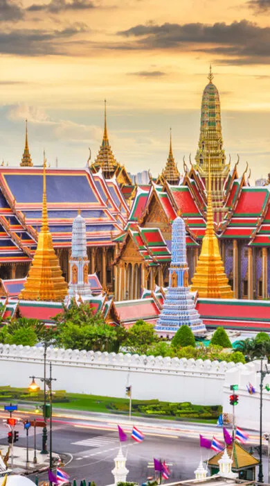 Luxury travel in Asia with traditional architecture and cultural landmarks, perfect for upscale exploration