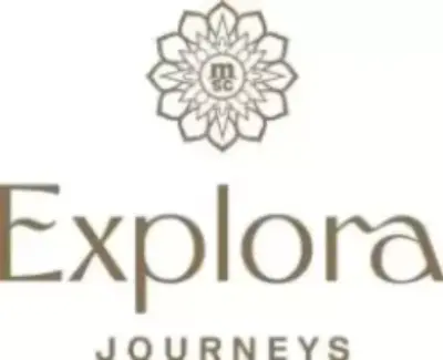 Explora Journeys logo in elegant black font on a white background