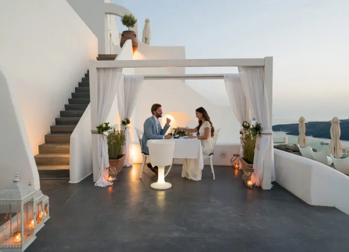 Couple enjoying a luxury vacation with scenic views, ideal for high-end travel and romantic getaways